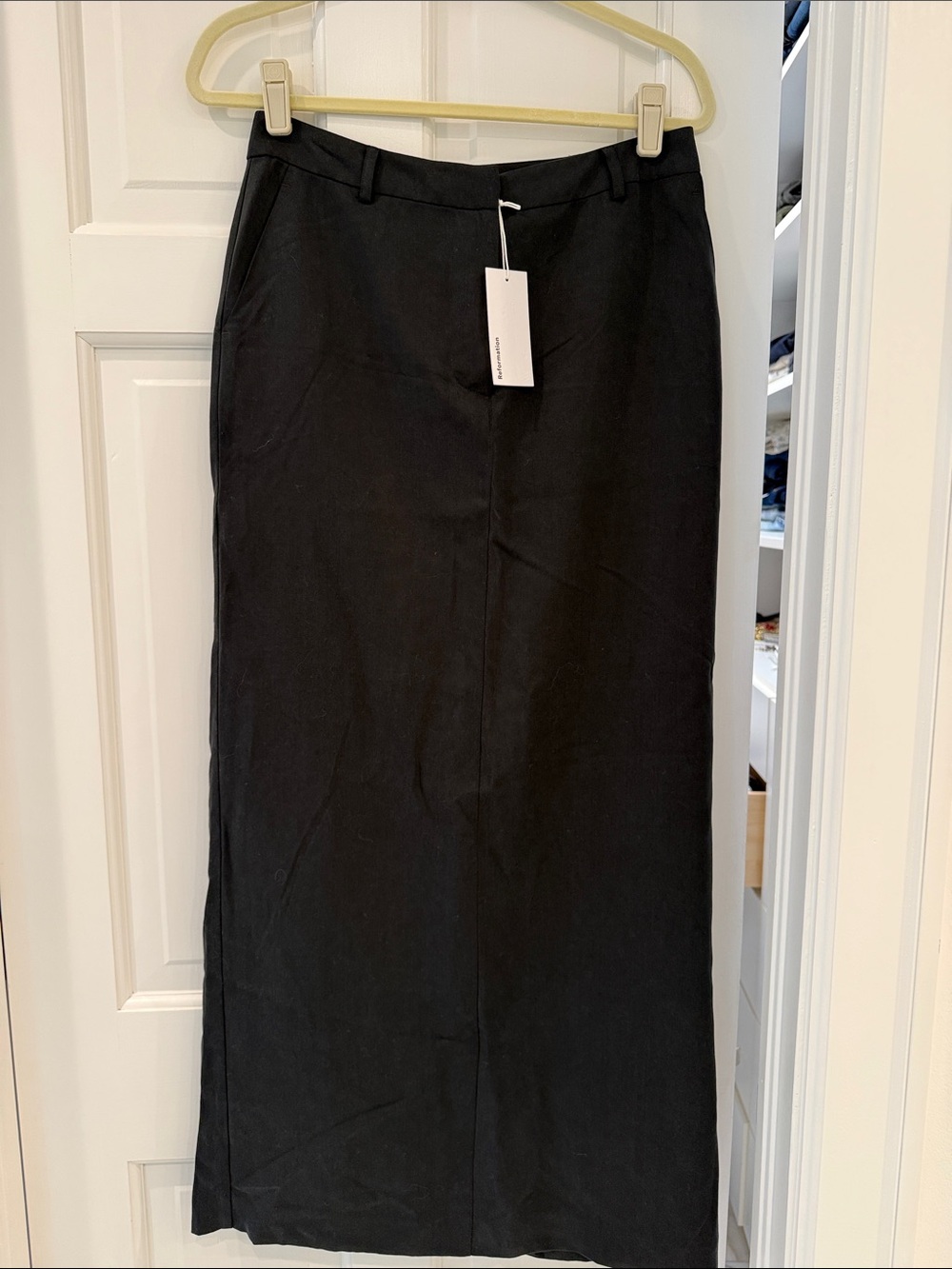 Reformation Black Maxi Skirt